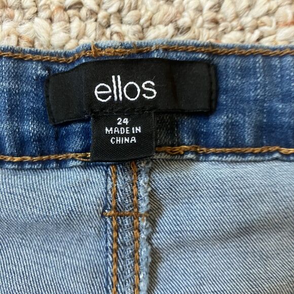 Lot of 2 Denim Shorts Womens Plus Size 24 W Bermuda Casual Stretch 5 Pocket - Picture 11 of 14